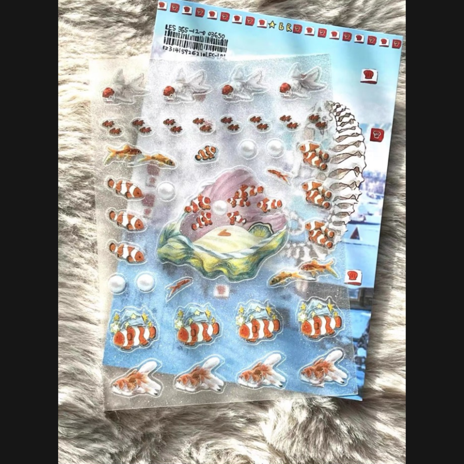 RUILIN ZHAO - PEARL HEART STICKER SHEET