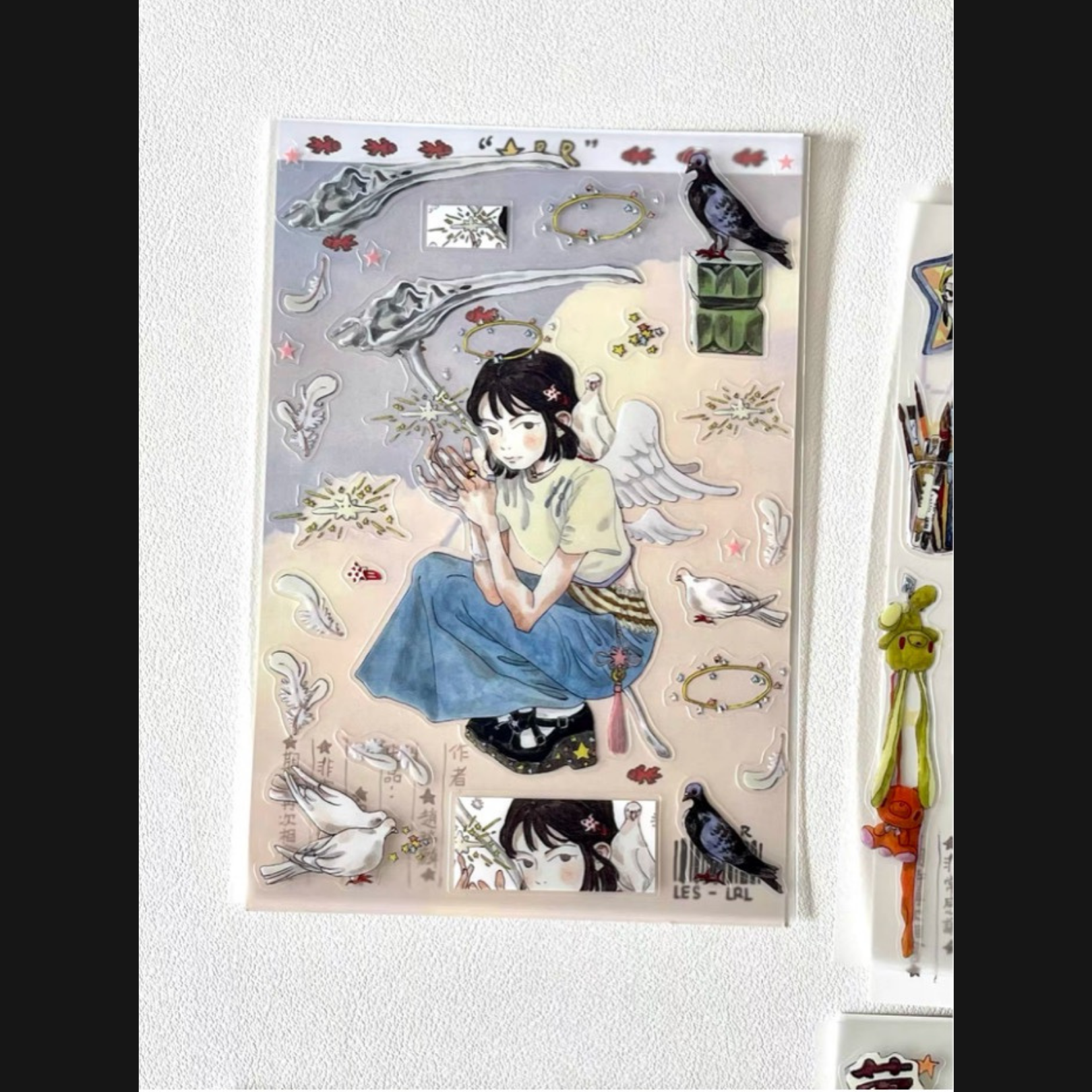 RUILIN ZHAO - TITANIUM CROW STICKER SHEET