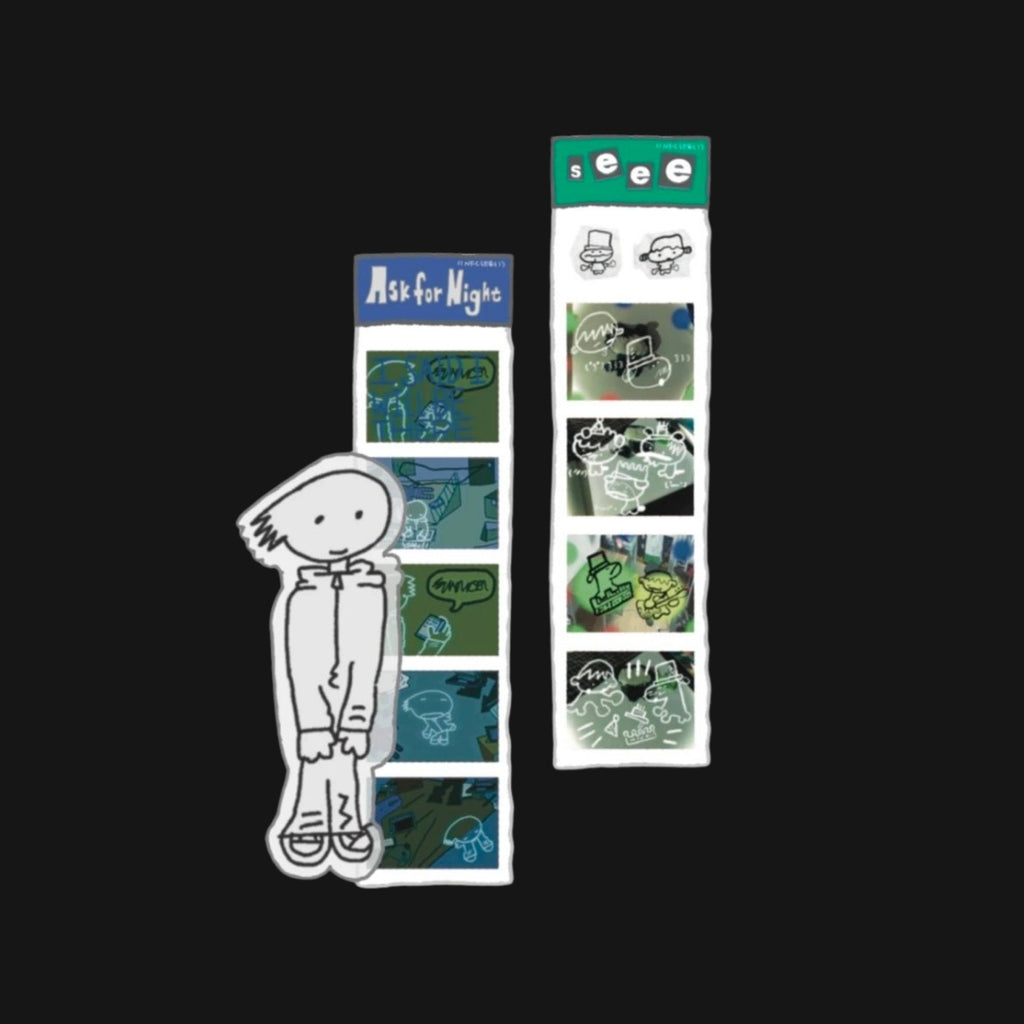 FLUFFY RATS - SEEE & ASK FOR NIGHT STICKER PACK