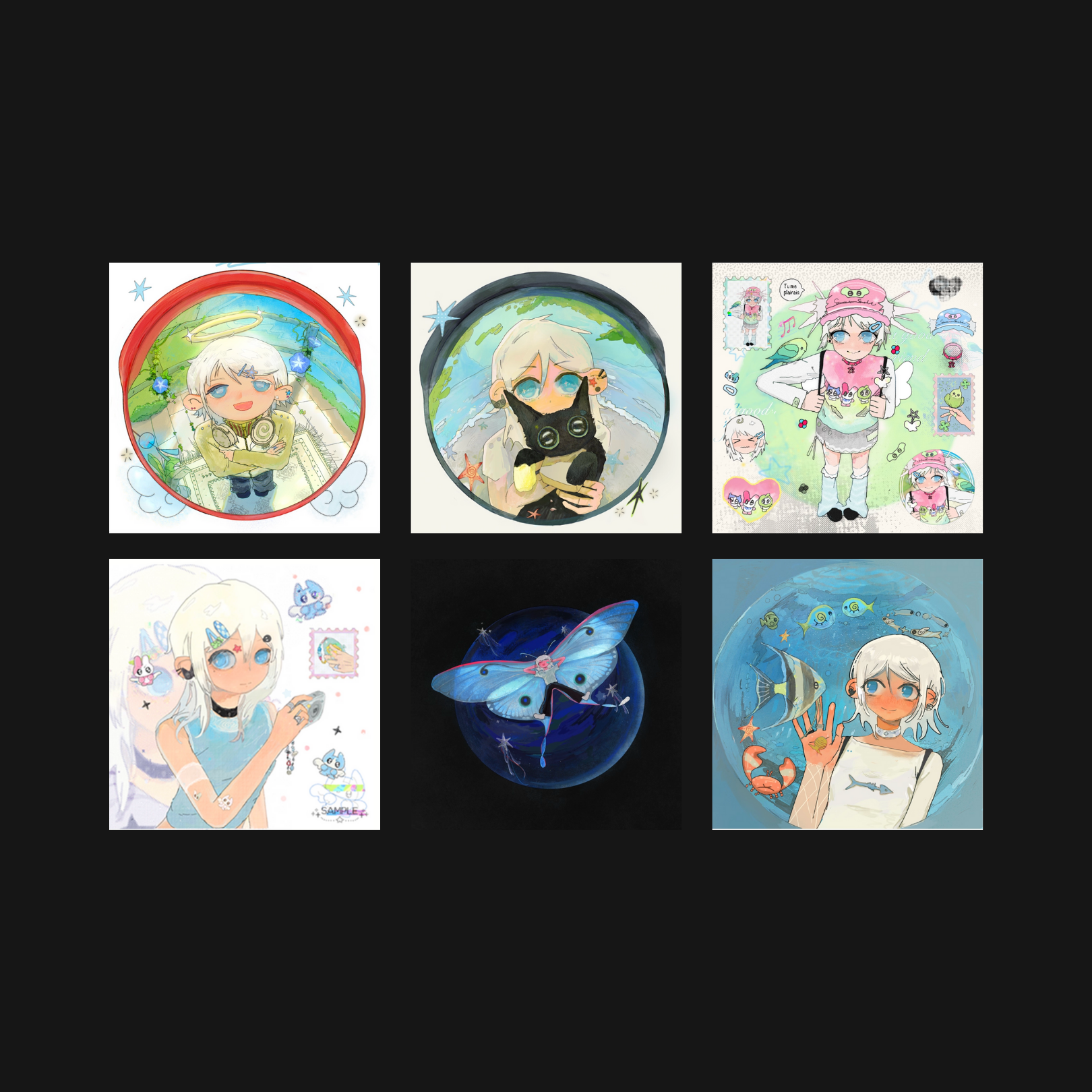 AHEAVEN - HUMAN'S FRIENDS POSTCARD SET