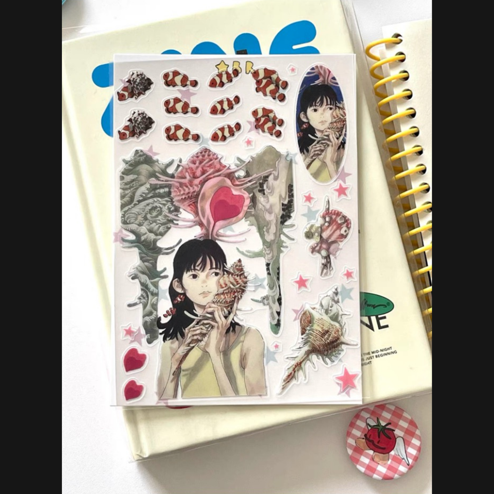 RUILIN ZHAO - SEA SNAIL STICKER SHEET