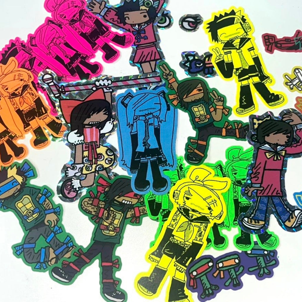 FLUFFY RATS - I LOVE NERDS STICKER PACK