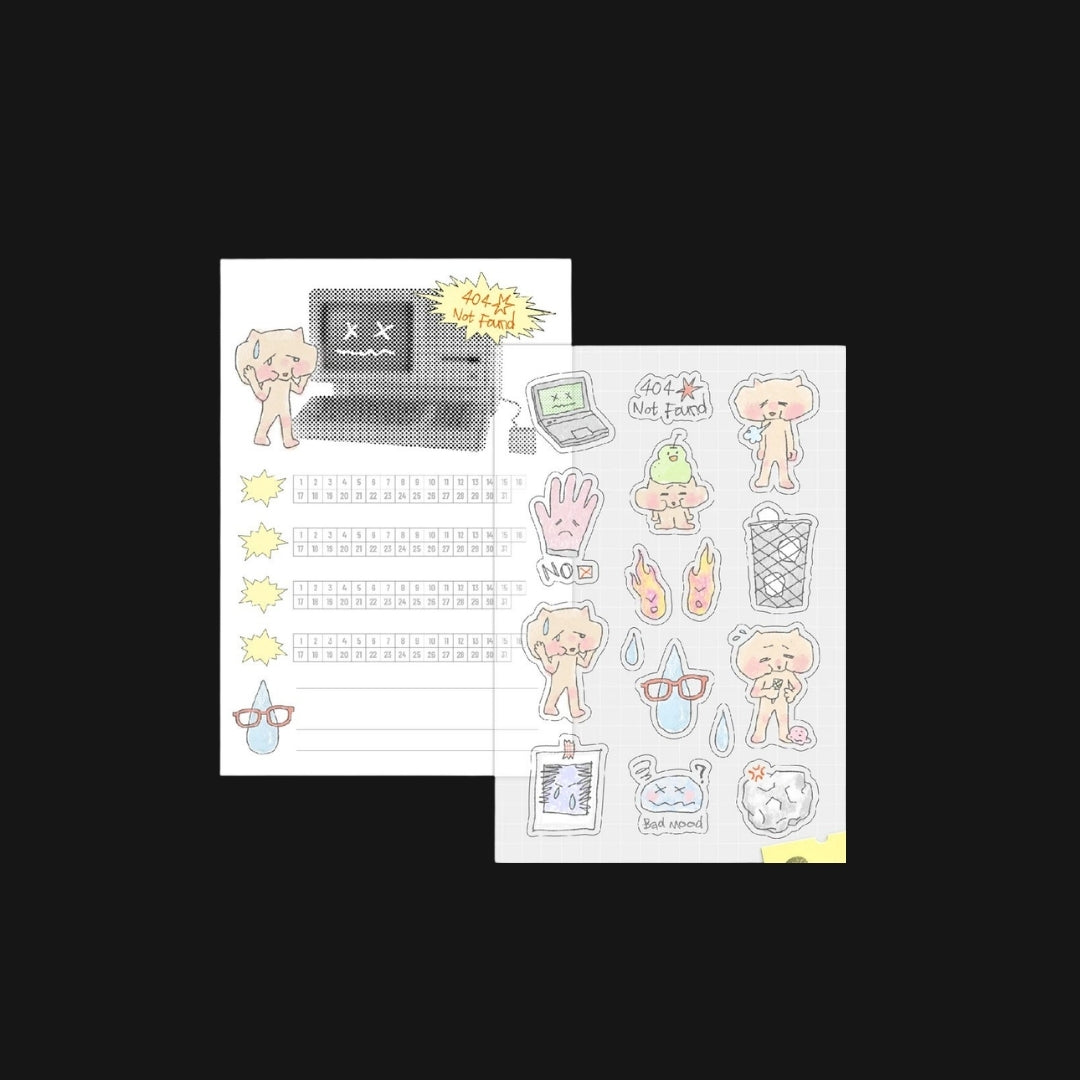 NIO BIUM - BAD MOOD JELLY STICKER SHEET