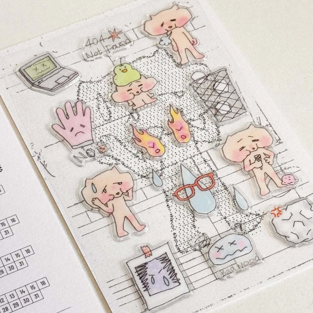 NIO BIUM - BAD MOOD JELLY STICKER SHEET