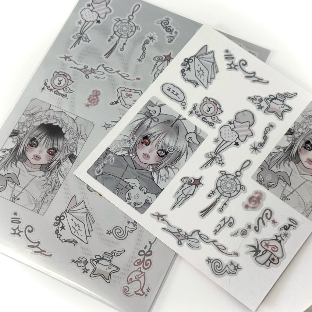 PICKYBONE - SPIKED SILVER STICKER SHEET