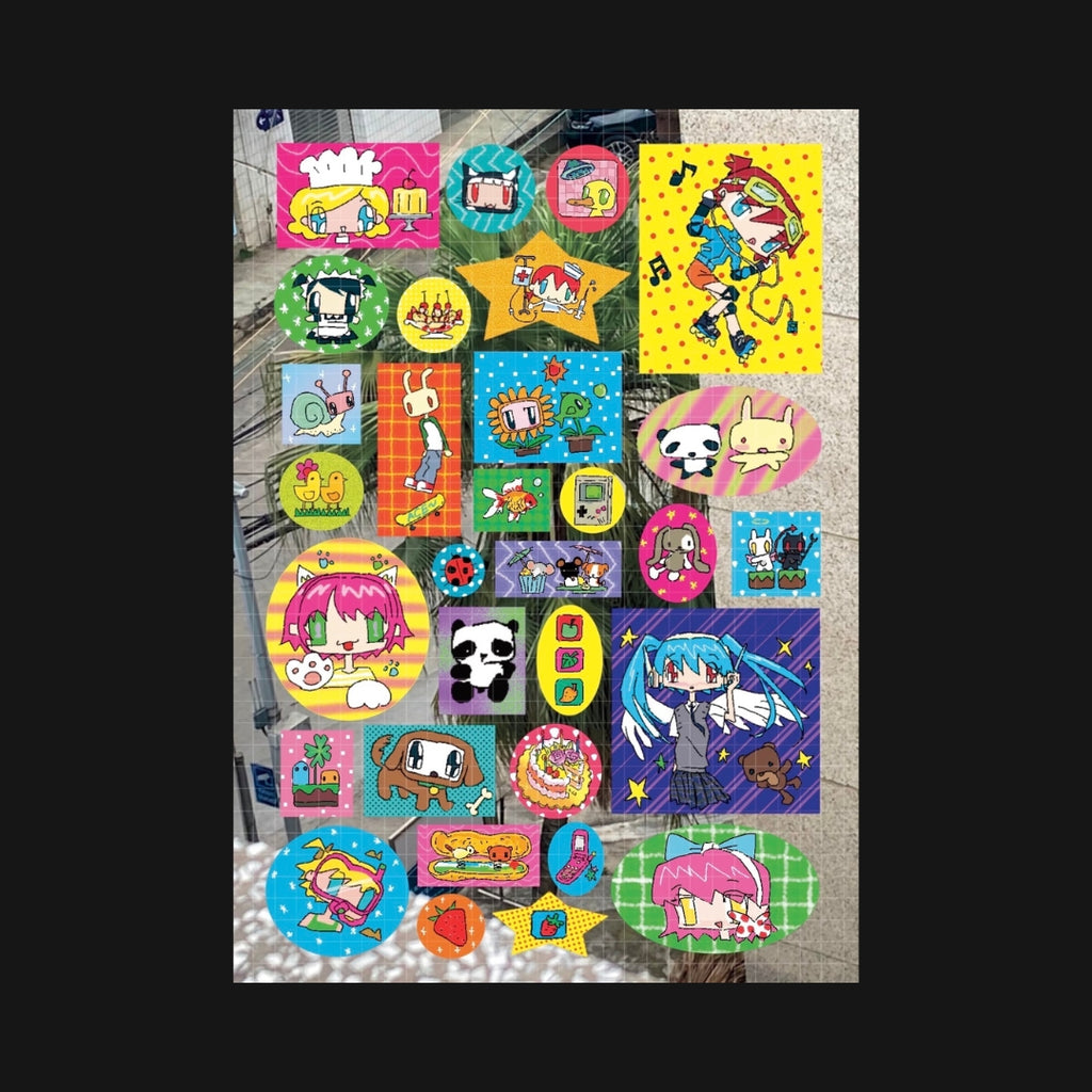 7.45 - STAY HOME SATURDAY PUFFY STICKER SHEET