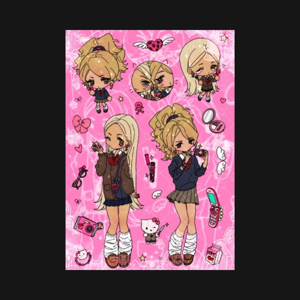 YAO - Shibuya Girl Sticker Sheet