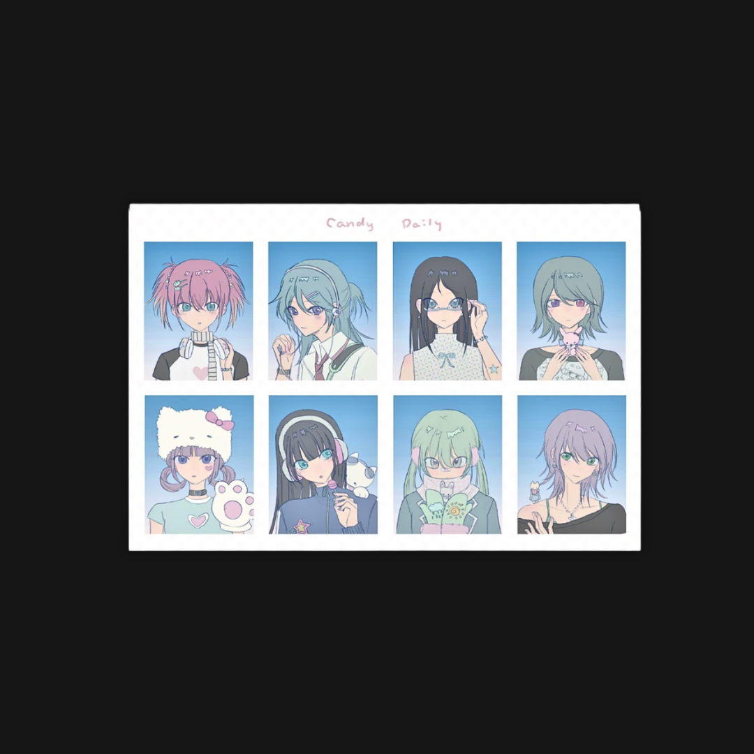 Nemony - Candy Daily Sticker Sheet