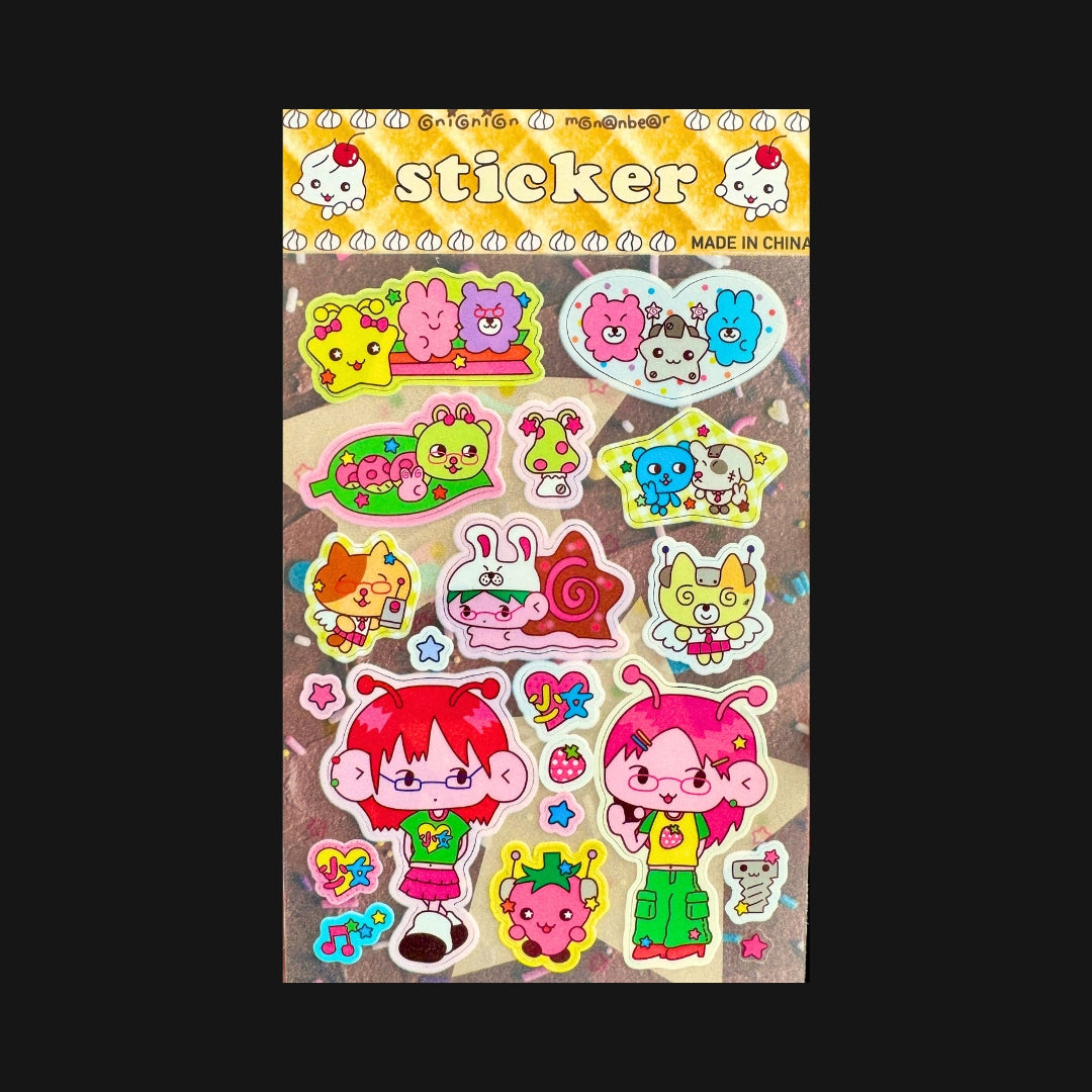 Monanbear x Onionion - Alien Friends Sticker Sheet