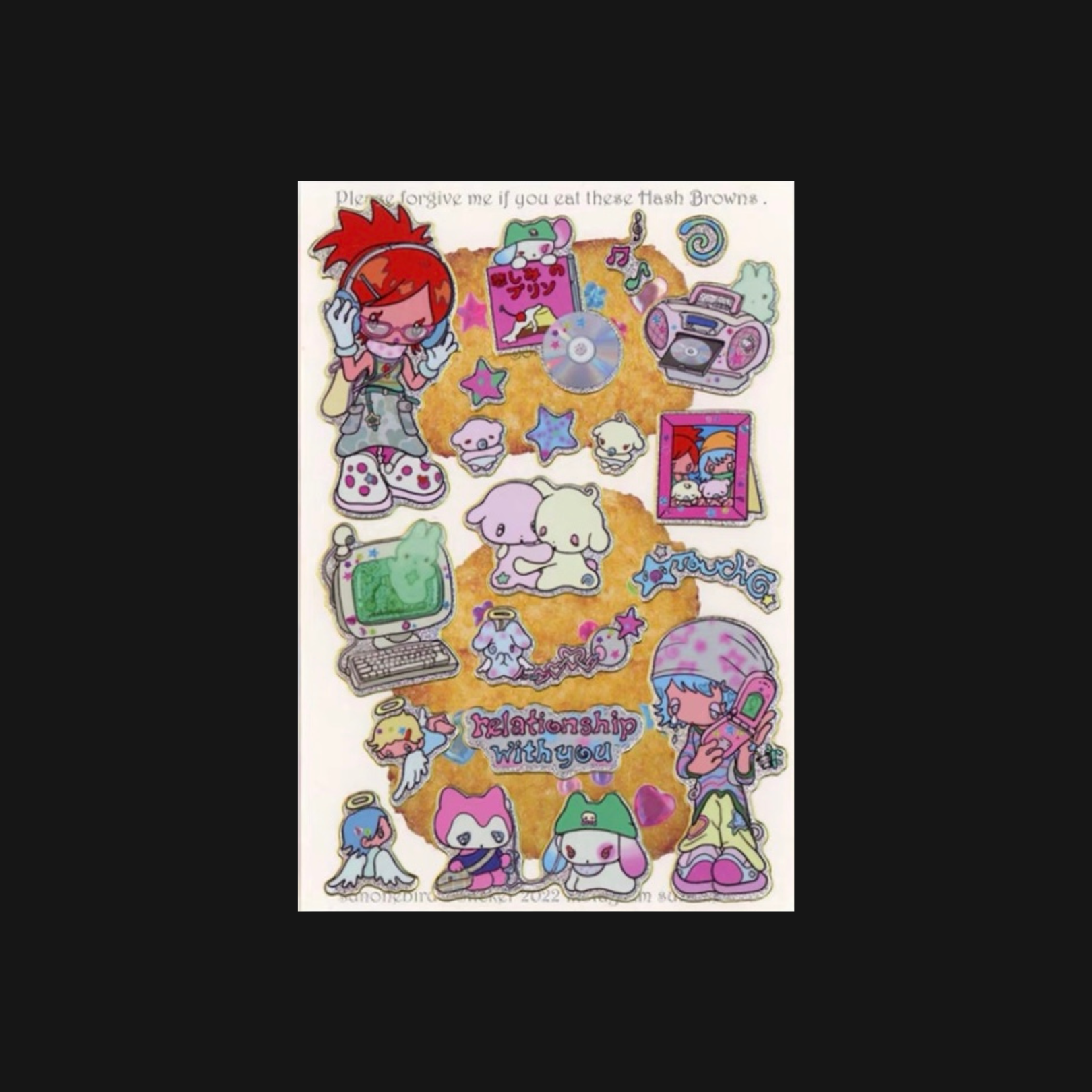 Sunonebird - Relationship With You Sticker Sheet