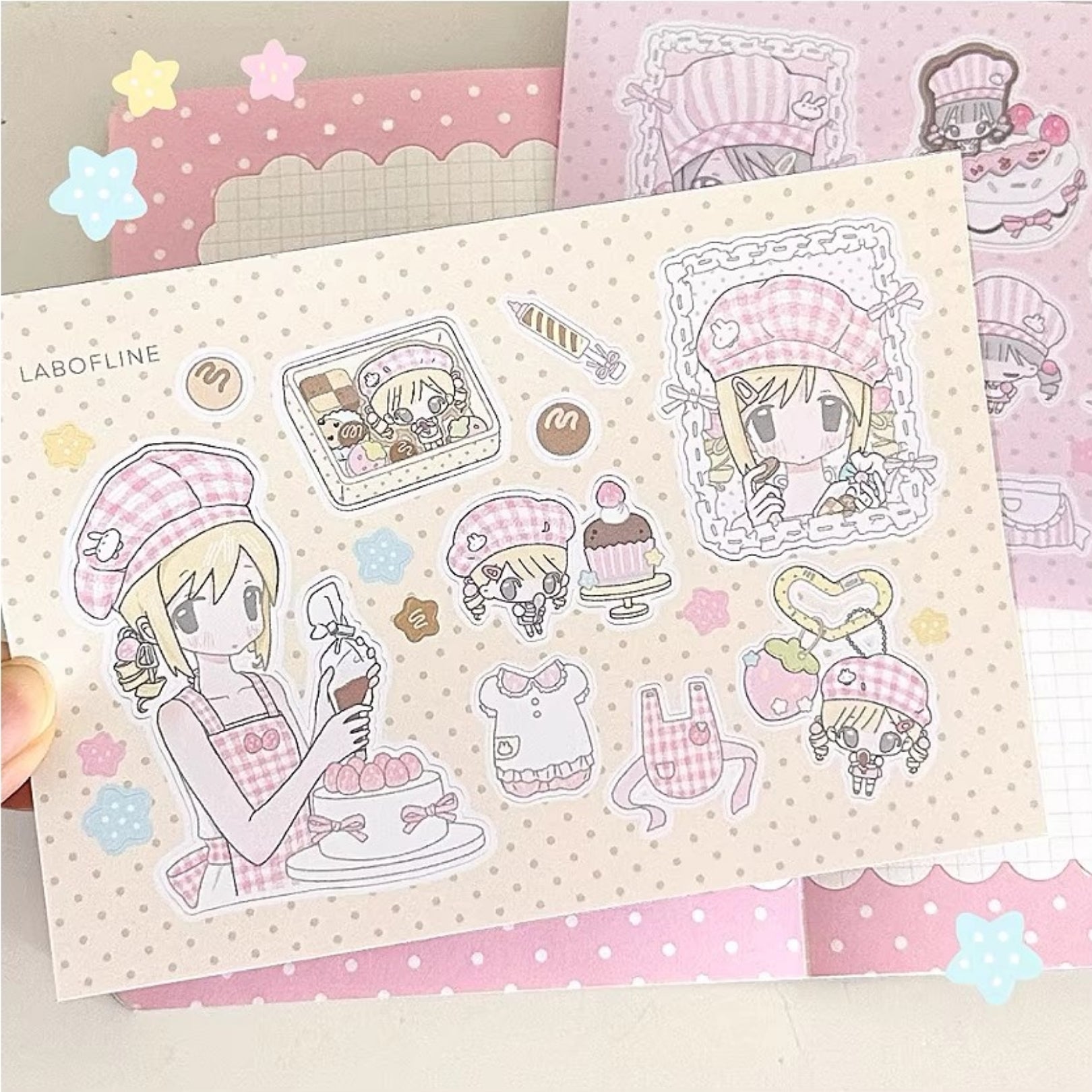 LAB OF LINE - CHOCOLATE COOKIE NANO STICKER SHEET