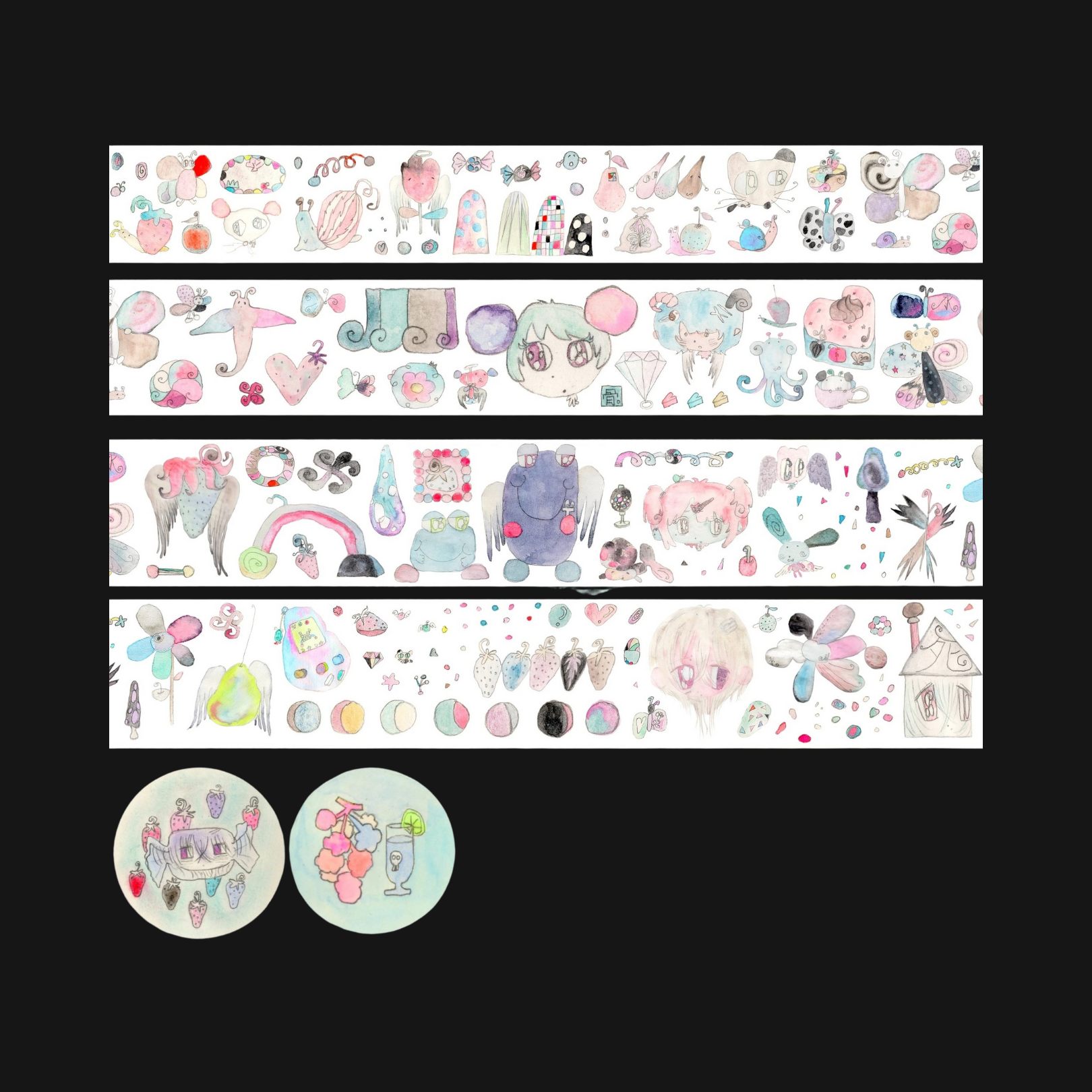 LAZY VENUS SYNDROME - ICE CRYSTAL STICKER ROLL