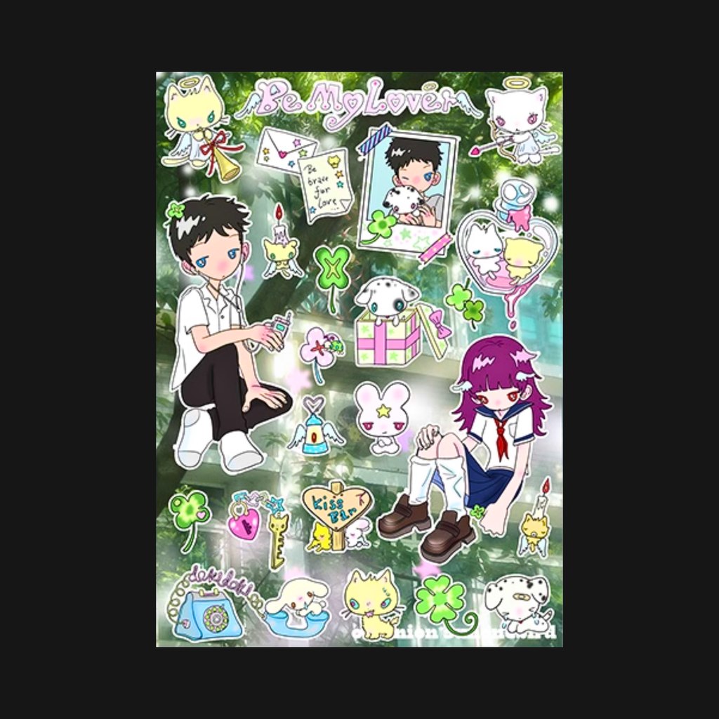 Sunonebird x Onionion - Be My Lover Puffy Sticker Sheet