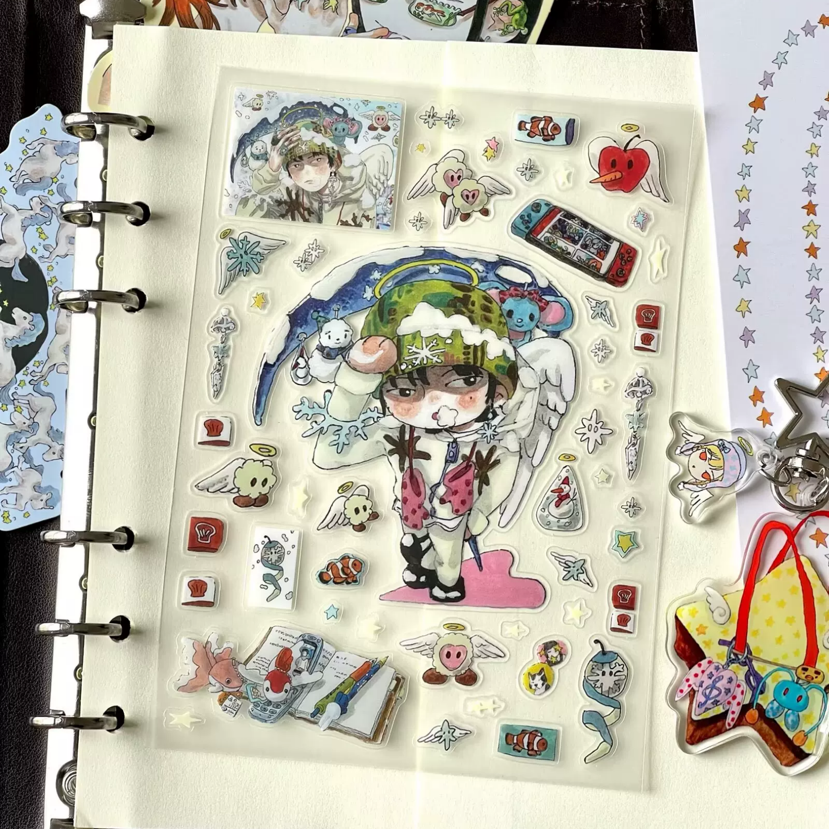 RUILIN ZHAO - SNOWFLAKES ANGEL STICKER SHEET
