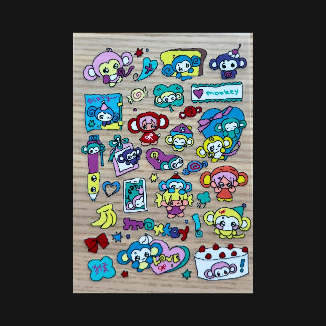 CREAMHONEY - MONKEY! STICKER SHEET