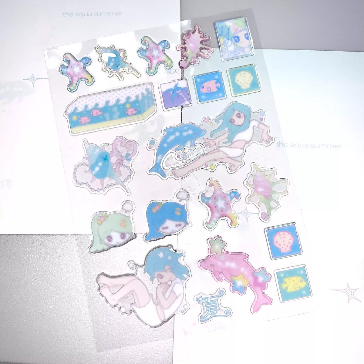 BOTANICOO - THE AQUA SUMMER STICKER SHEET