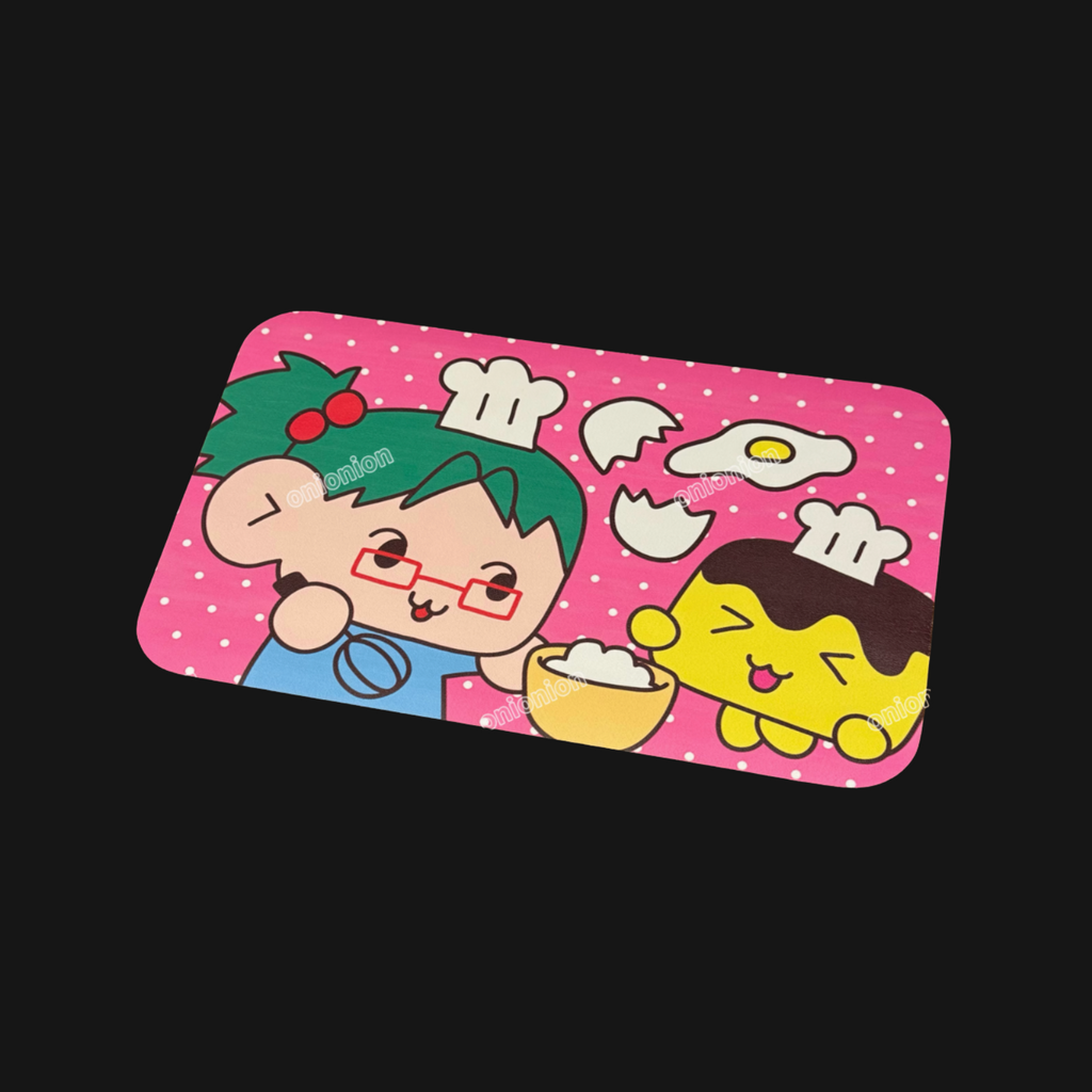 Monanbear x Onionion - Showa Pink Kitchen Girl Mouse Pad