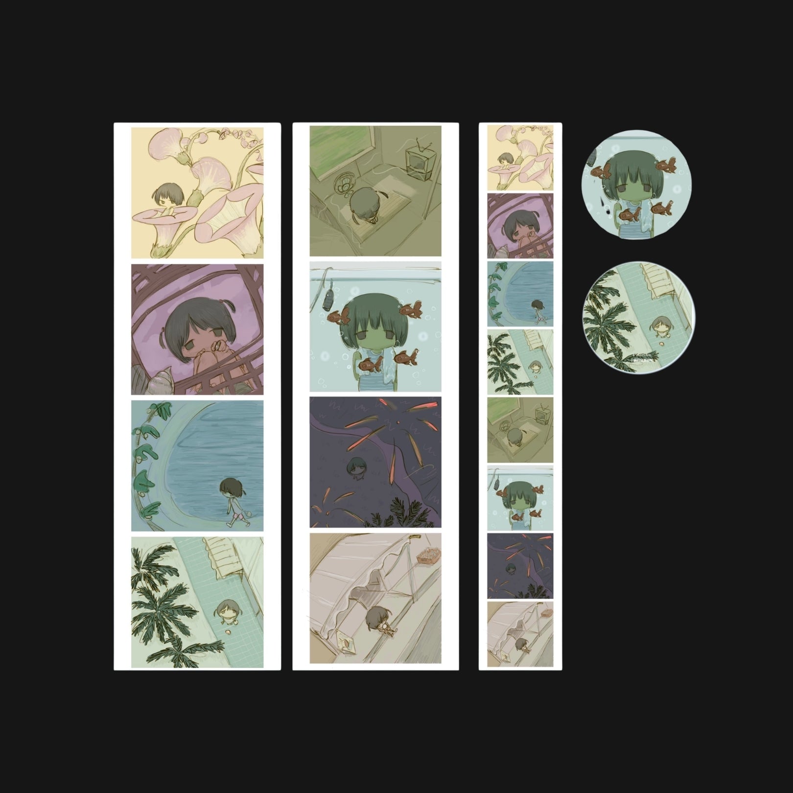 SNAIL’S SECRET FOREST - SUMMER THOUGHTS STICKER ROLL