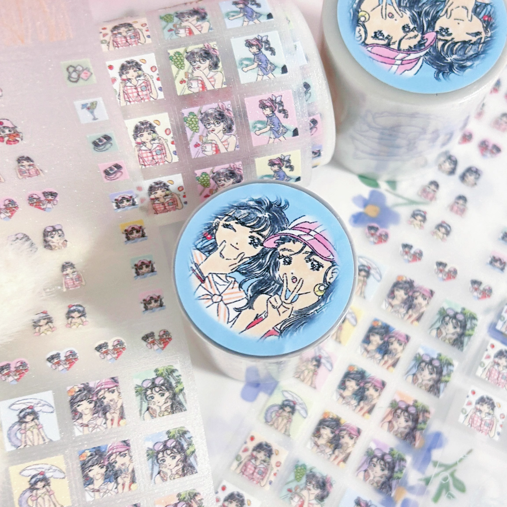 Xu Yoyo - Summer Aesthetic Tag Sticker Roll