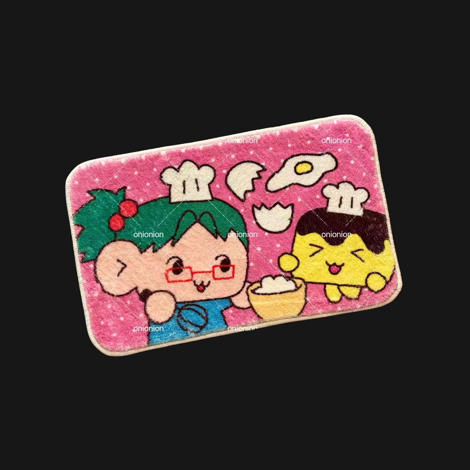 Monanbear x Onionion - Showa Pink Kitchen Girl Rug