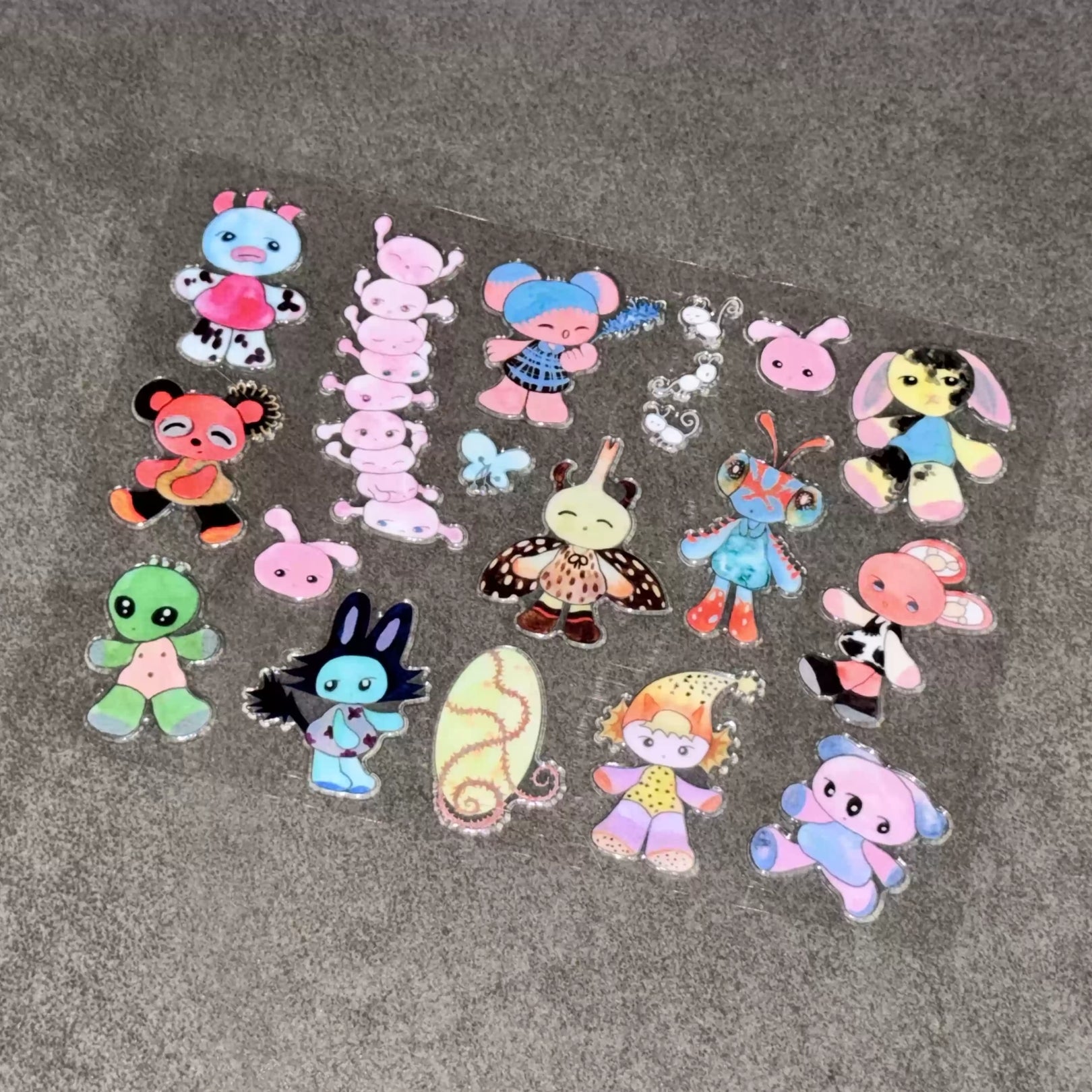 CUPCUP - STRANGE ANIMALS STICKER SHEET