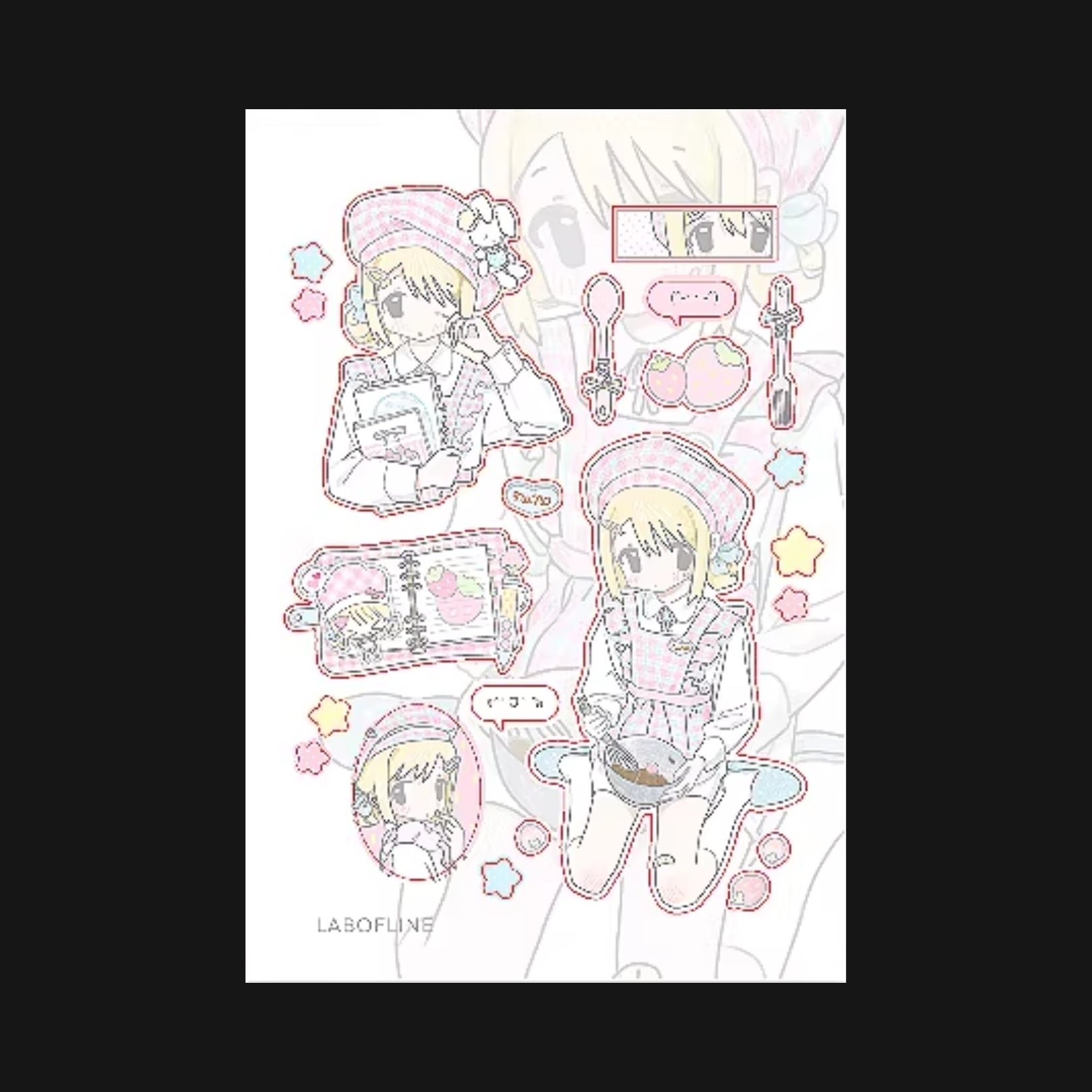 LAB OF LINE - RESEARCHER NANO STICKER SHEET