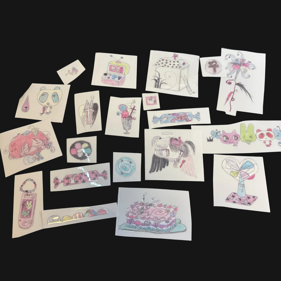 LAZY VENUS SYNDROME - WHEN LILIES FALL TRANSFER STICKER PACK
