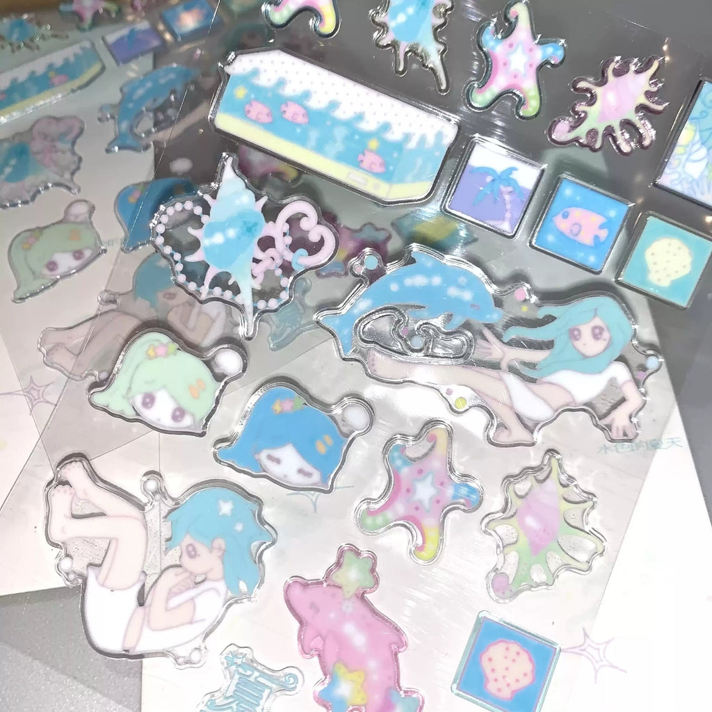 BOTANICOO - THE AQUA SUMMER STICKER SHEET