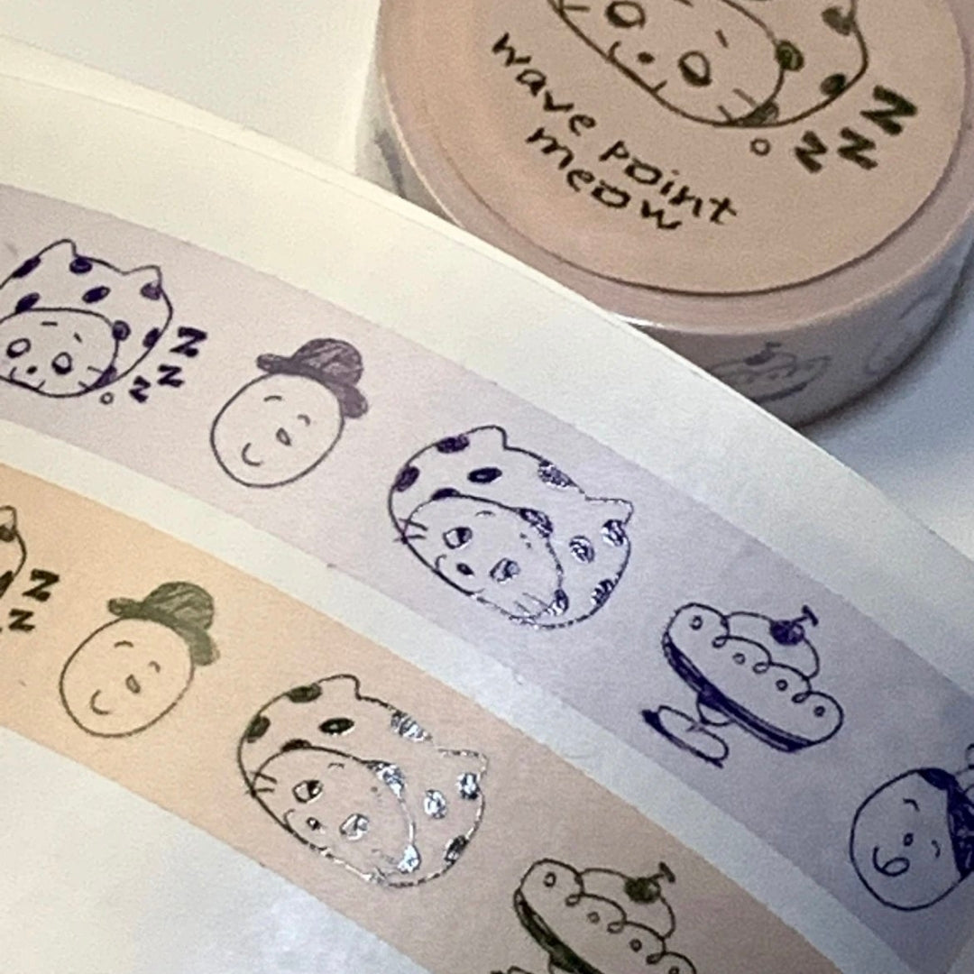 NIO BIUM - CHEF WAVE POINT MEOW WASHI TAPE