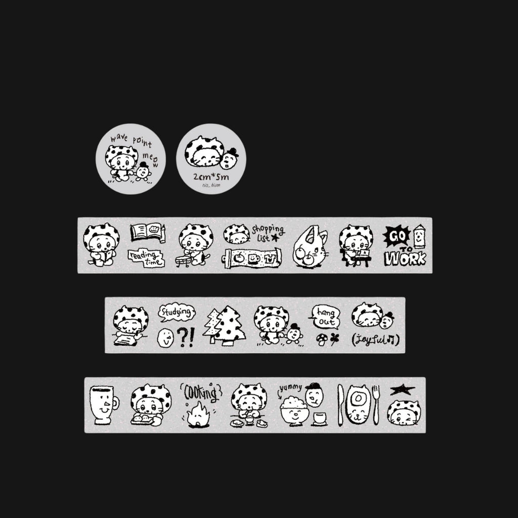 NIO BIUM - THE DAILY LIFE OF WAVE POINT MEOW STICKER TAPE