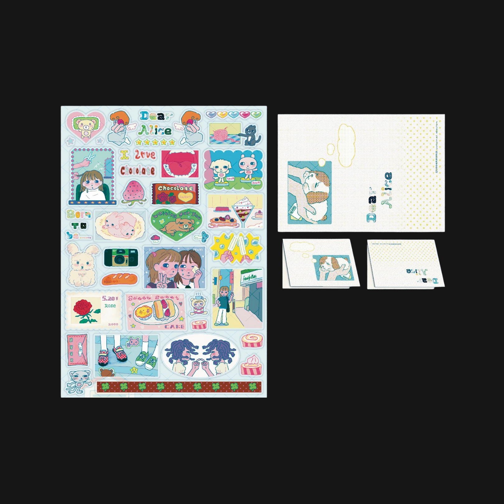 SODDERRORS - DEAR ALICE STICKER SHEET