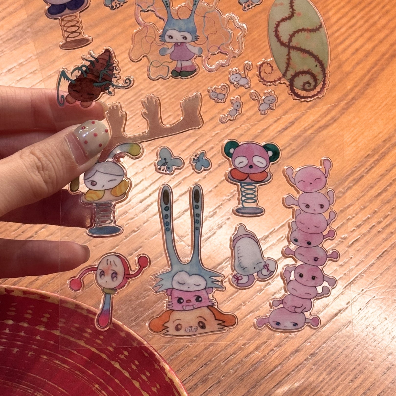 CUPCUP - WEIRD CREATURES STICKER SHEET