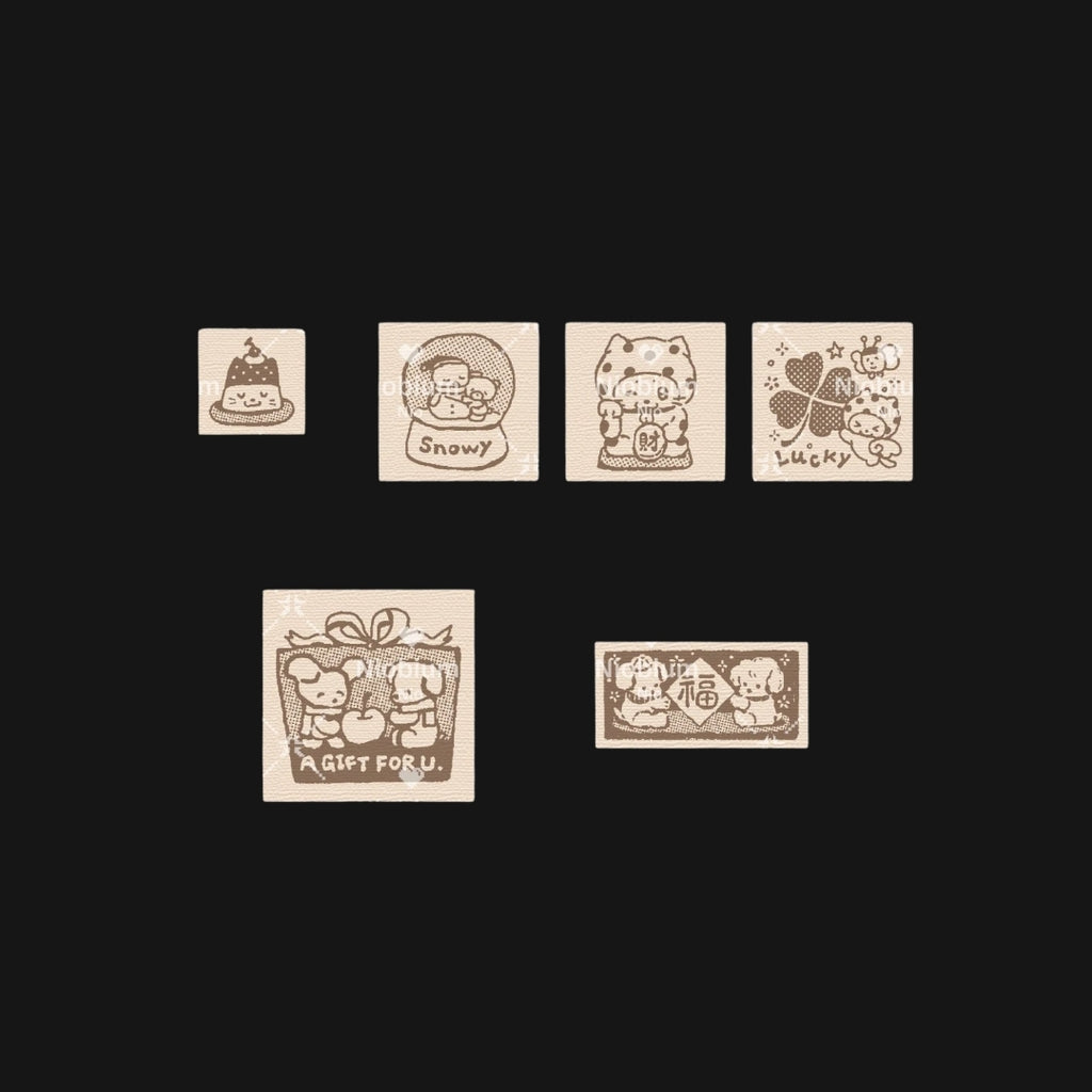 NIO BIUM - DOT DOT LUCK WOOD STAMPS