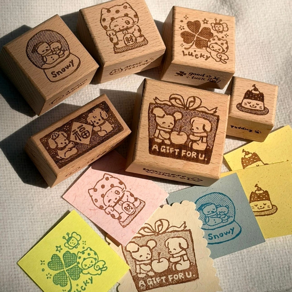 NIO BIUM - DOT DOT LUCK WOOD STAMPS