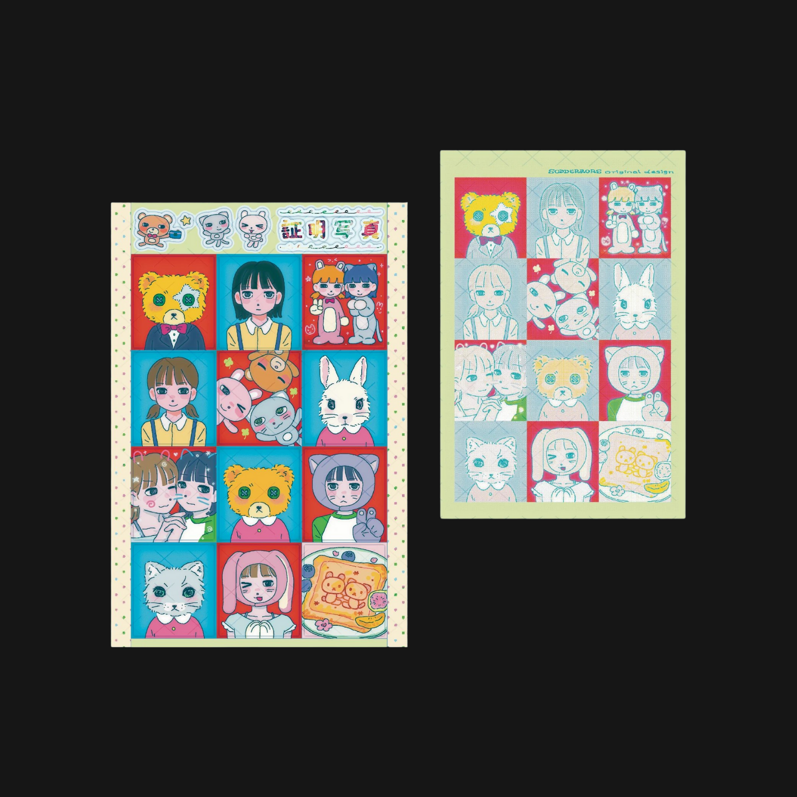 SODDERRORS - PROOF PHOTO SET STICKER SHEET