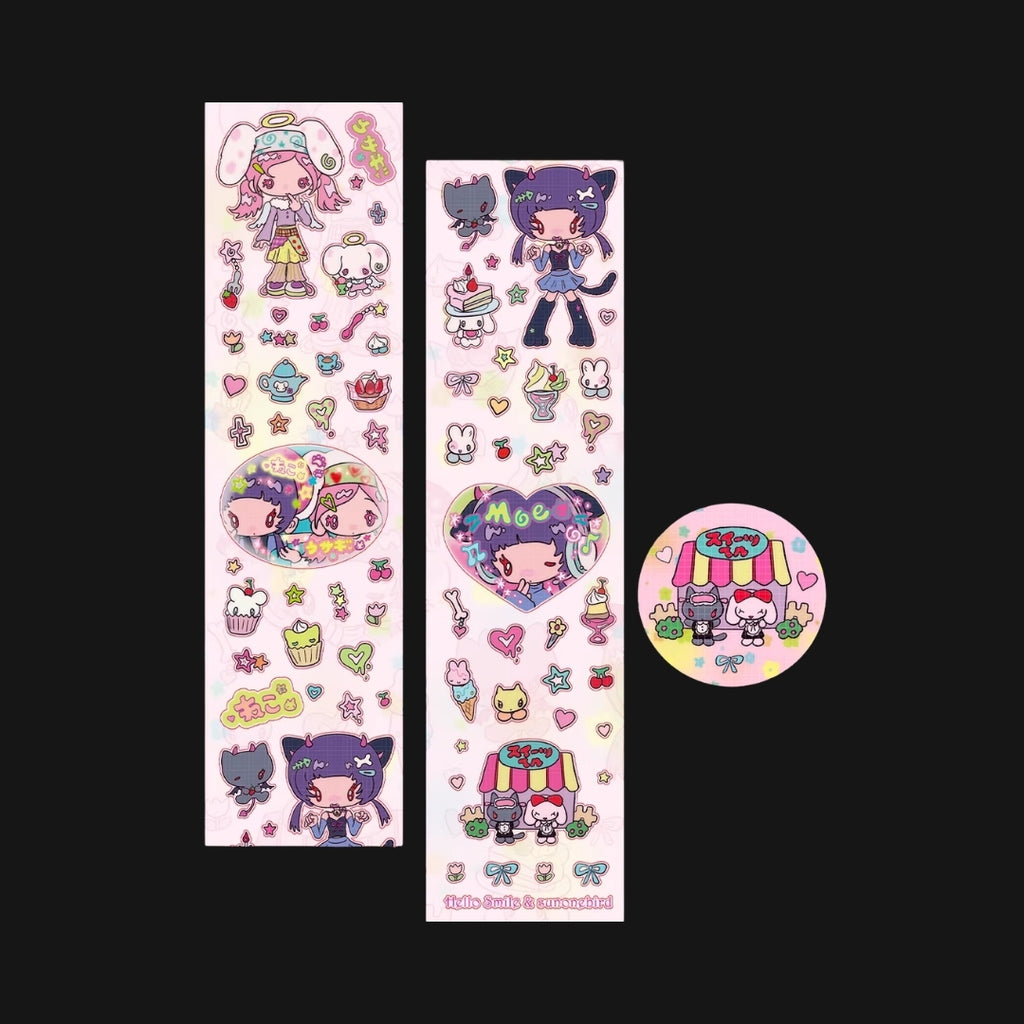 SUNONEBIRD X HELLO SMILE - ANGEL & DEMON STICKER ROLL