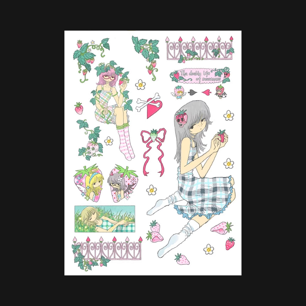 OOOCTOPUS - STRAWBERRY STICKER SHEET