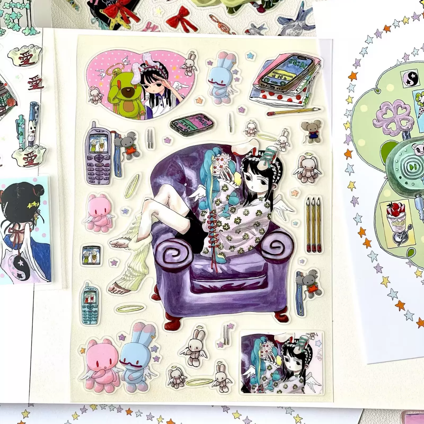 RUILIN ZHAO - LOP BUNNY STICKER SHEET