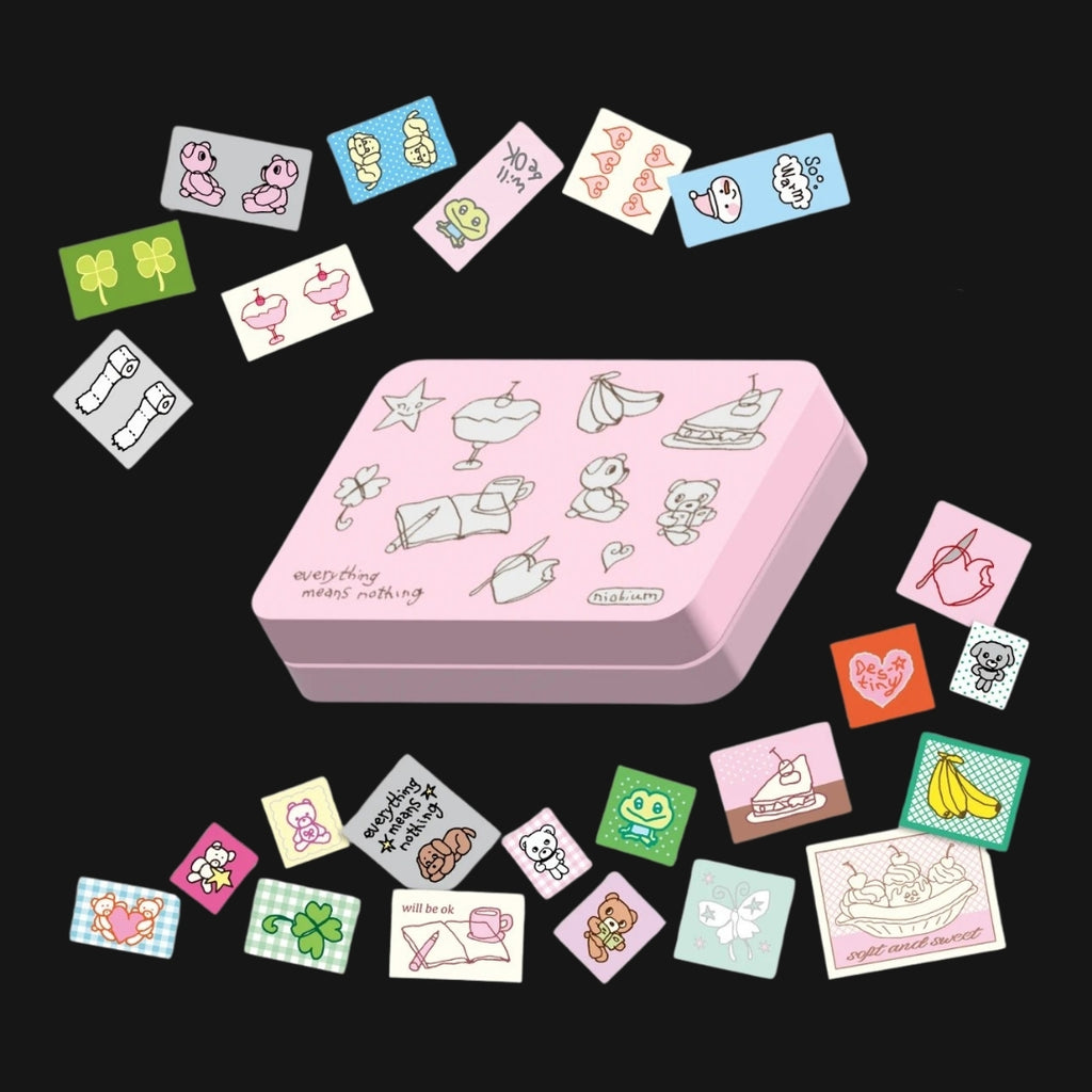NIO BIUM - FABRIC STICKER PACK WITH TIN