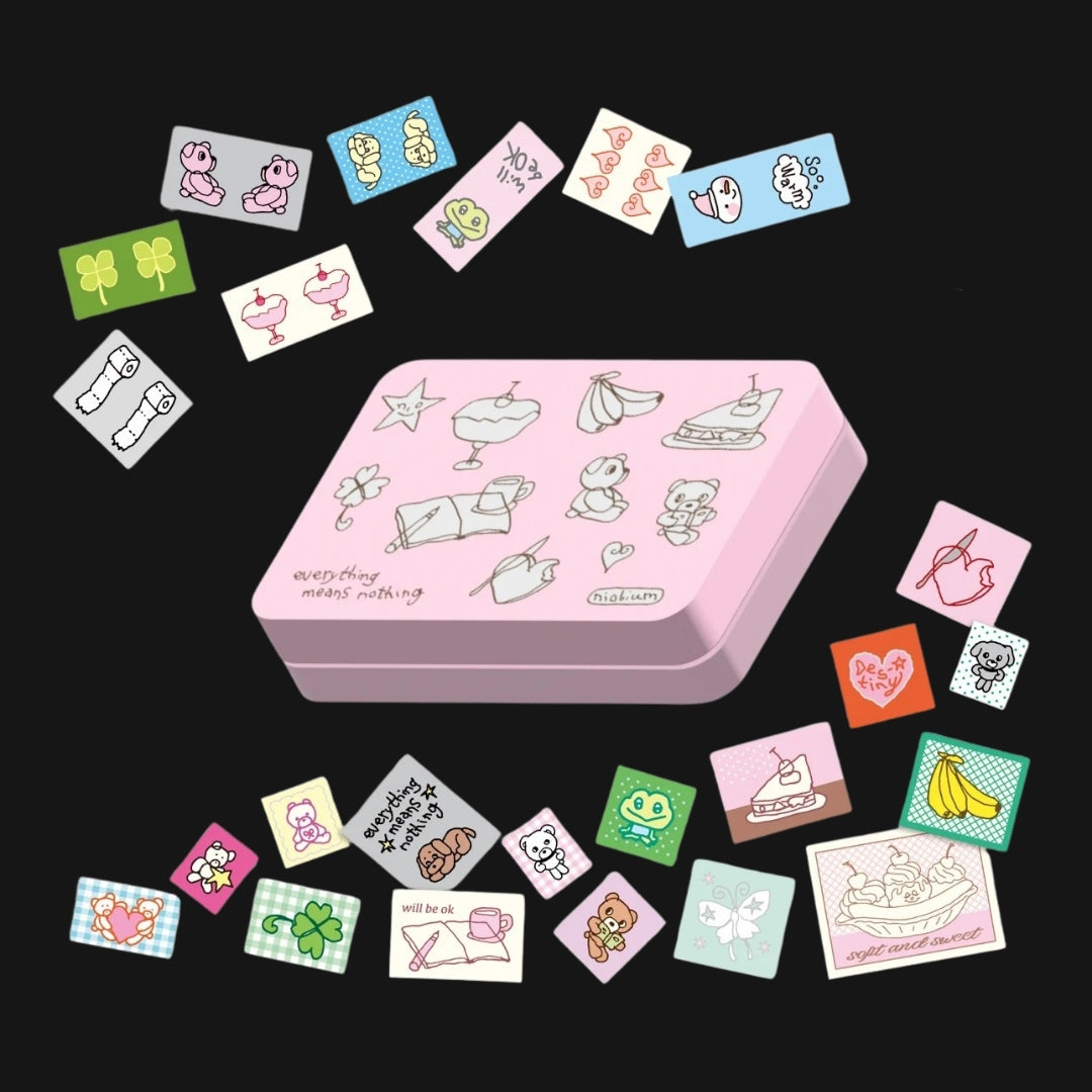 NIO BIUM - FABRIC STICKER PACK WITH TIN
