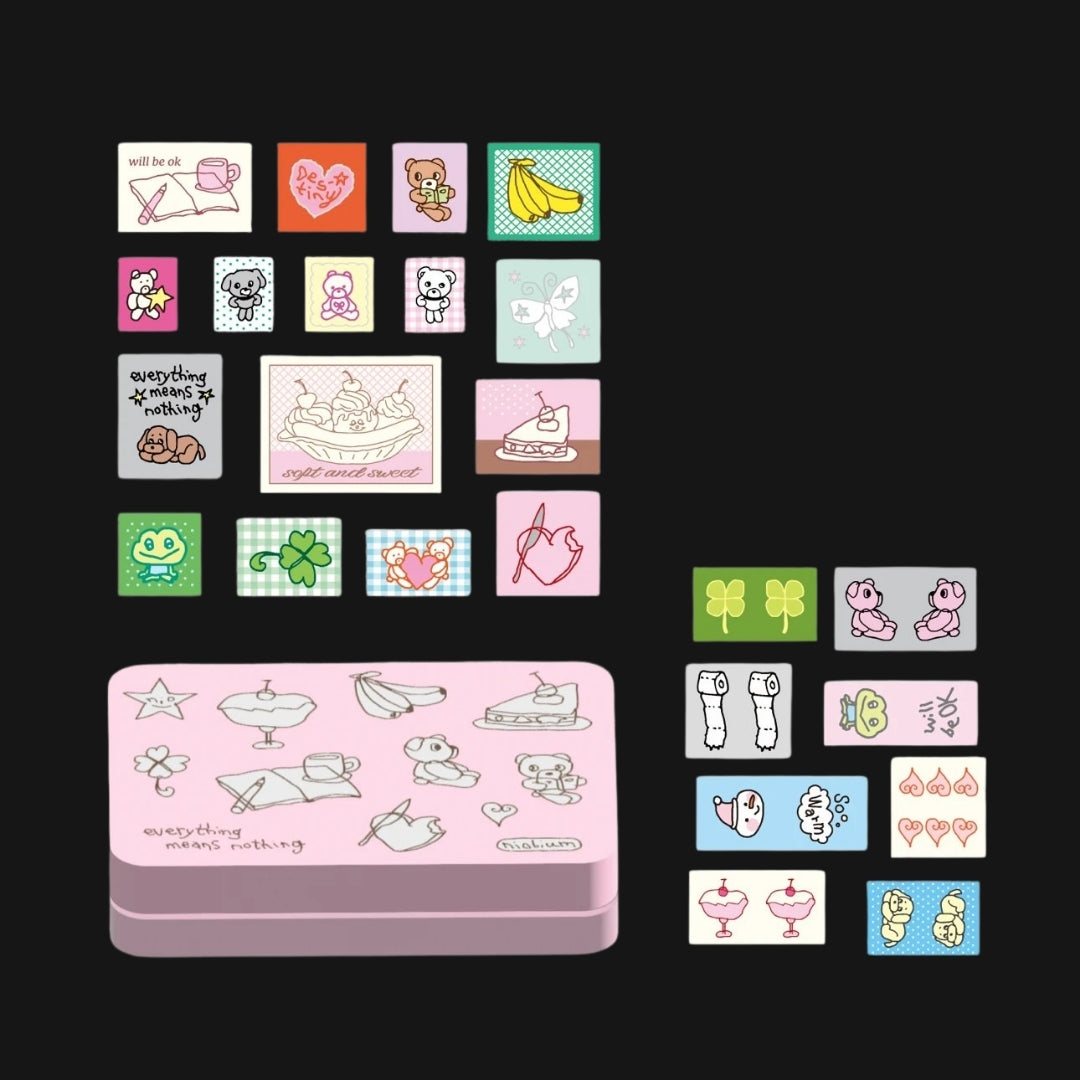NIO BIUM - FABRIC STICKER PACK WITH TIN