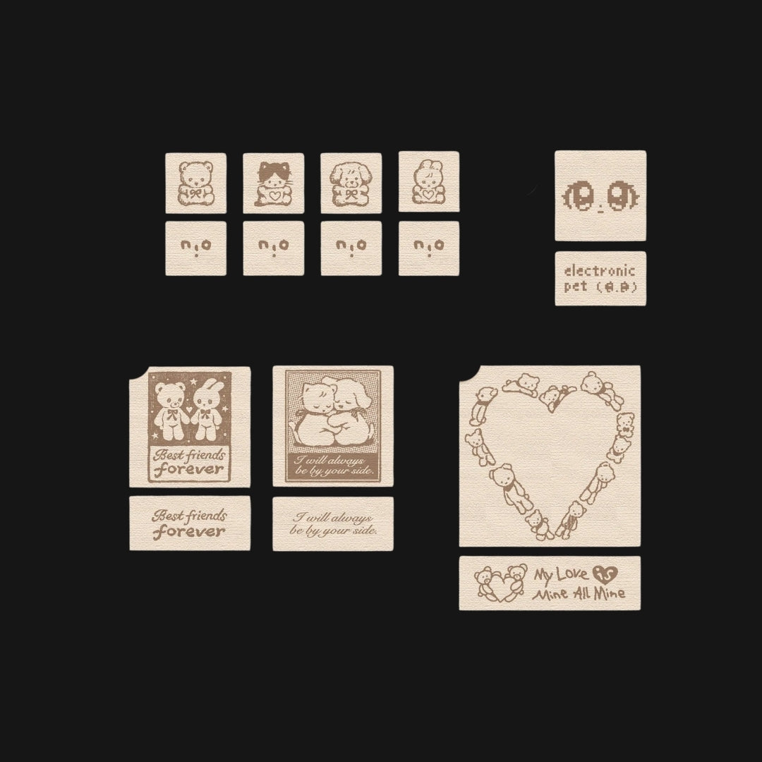 NIO BIUM - CUTE LITTLE CREATURES WOOD STAMPS