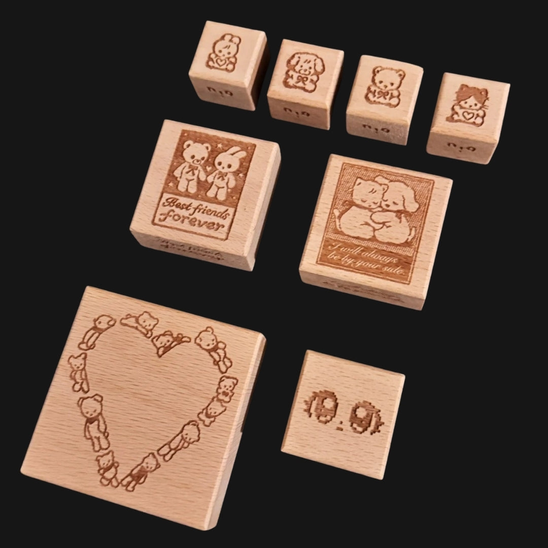 NIO BIUM - CUTE LITTLE CREATURES WOOD STAMPS