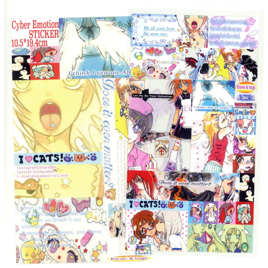 OLIWA - CYBER EMOTION STICKER SHEET