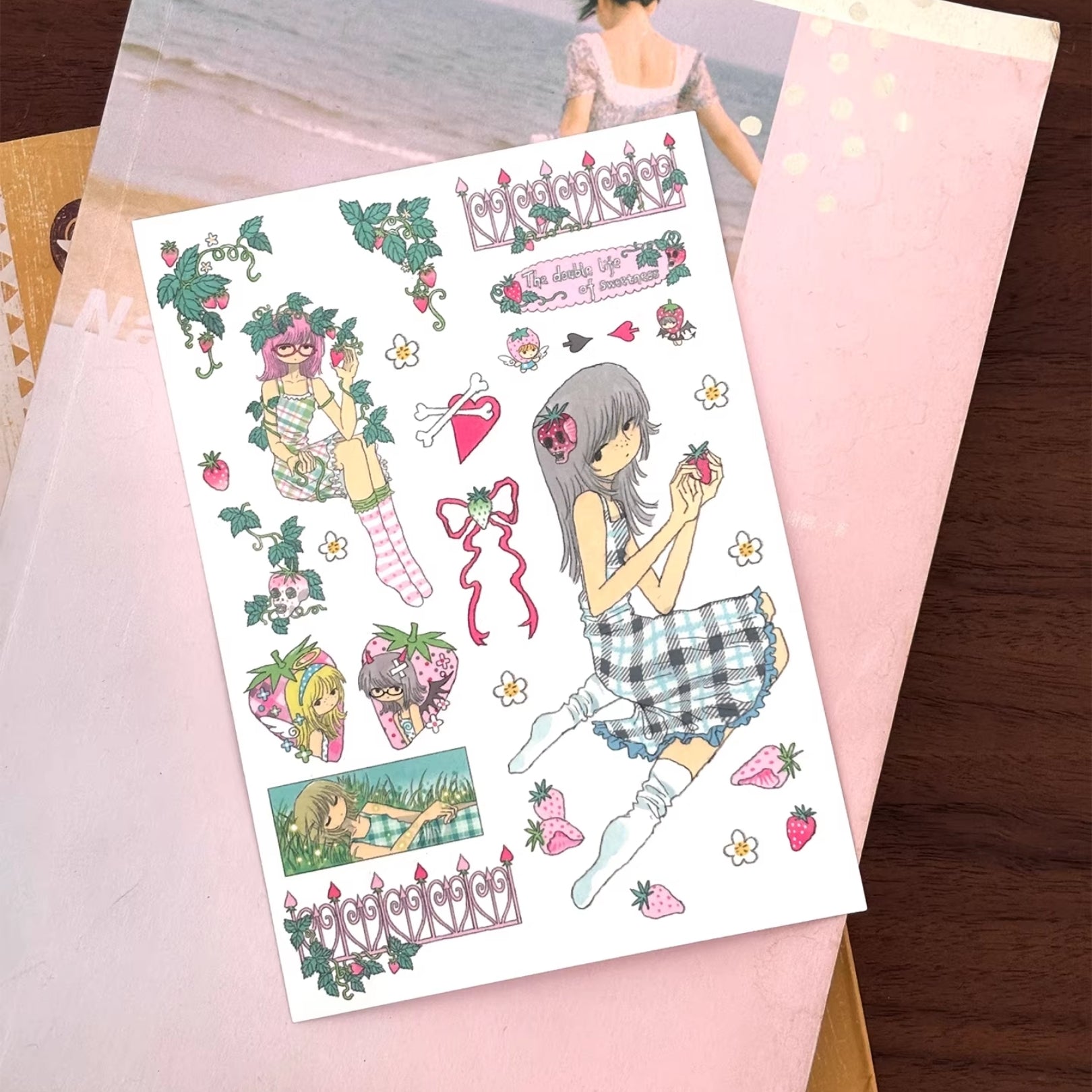 OOOCTOPUS - STRAWBERRY STICKER SHEET