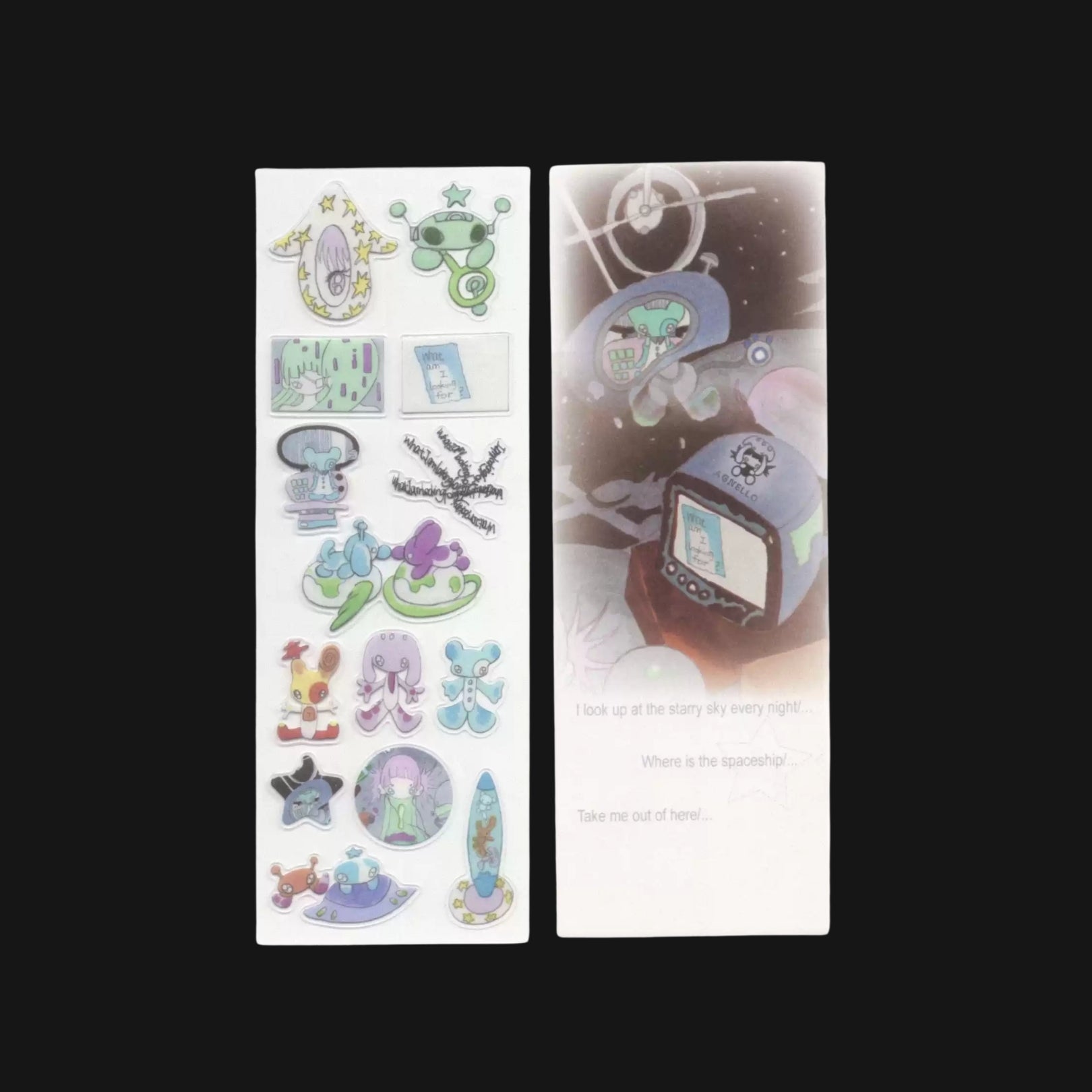 AGNELLO - SPACESHIP STICKER SHEET
