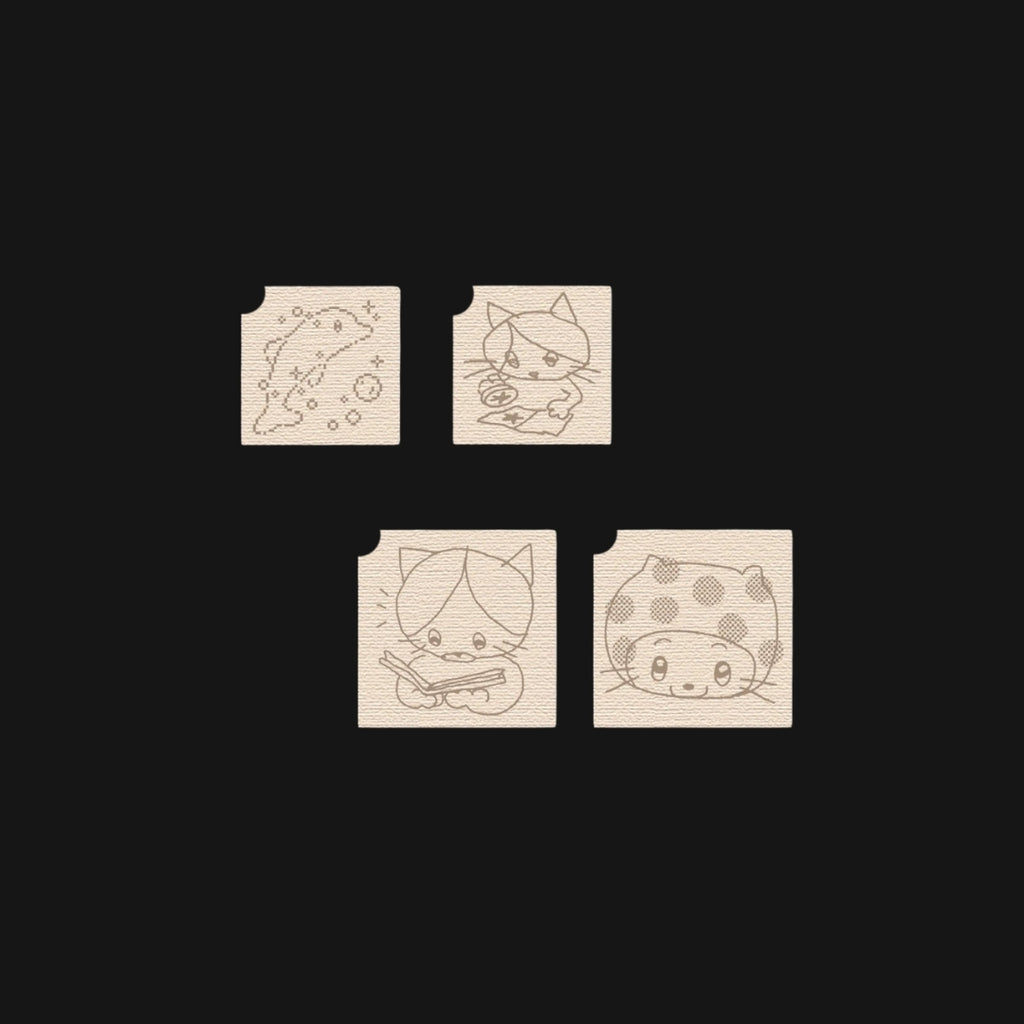 NIO BIUM - DAILY LIFE WOOD STAMPS