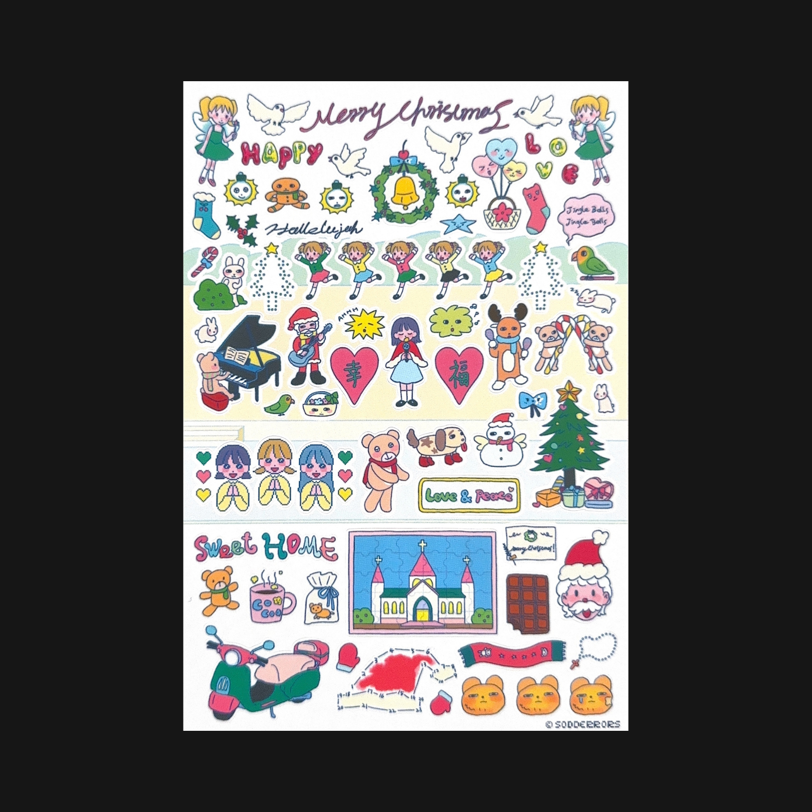 SODDERRORS - Christmas Party Sticker Sheet