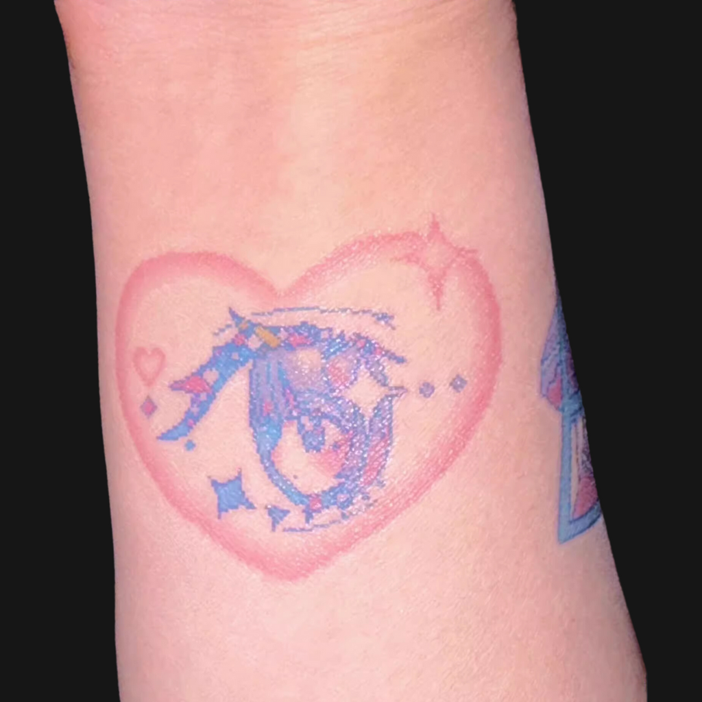 ANARRATOR - Eye_爱 A6 Tattoo Sticker Sheet Set