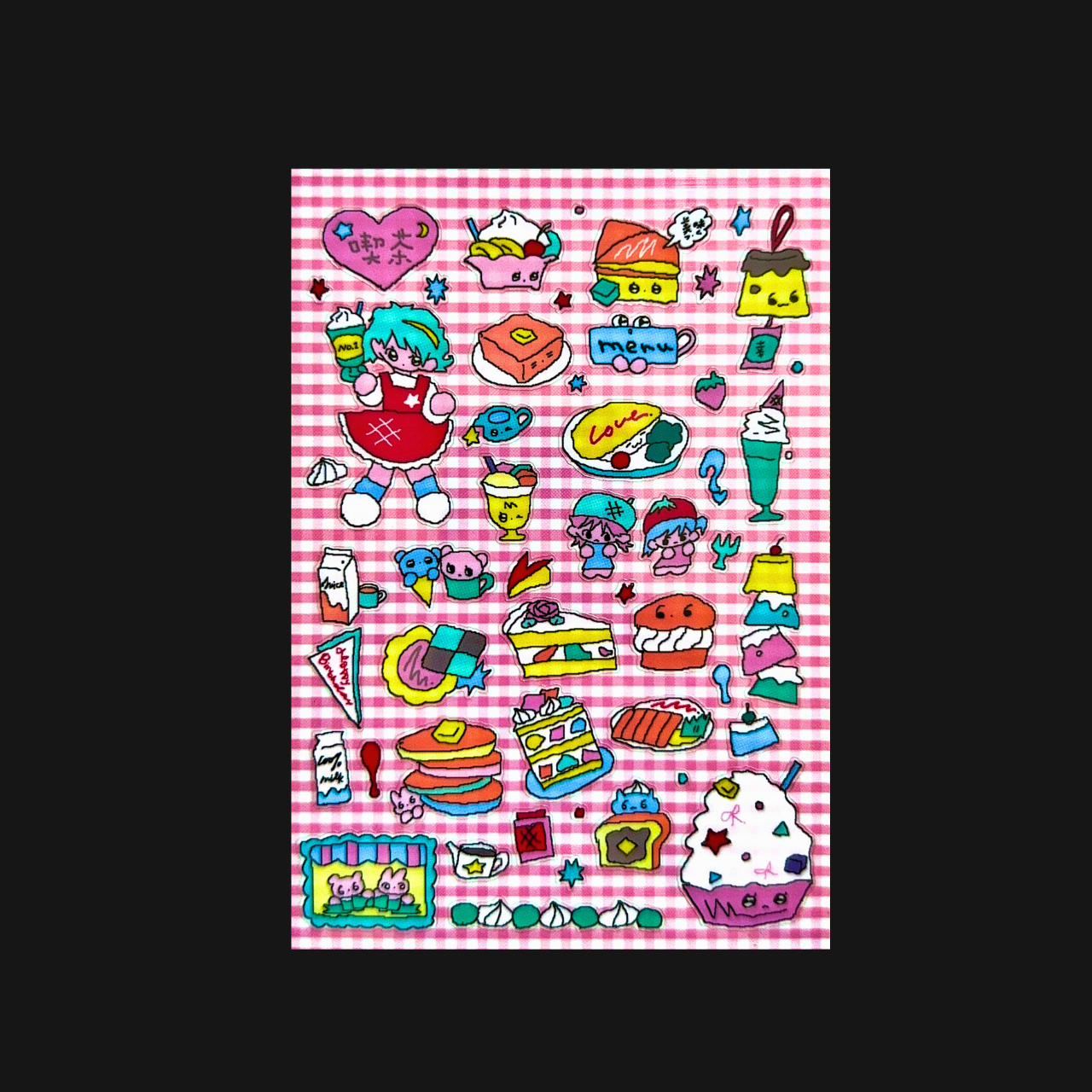 Creamhoney - Drinking Tea Sticker Sheet
